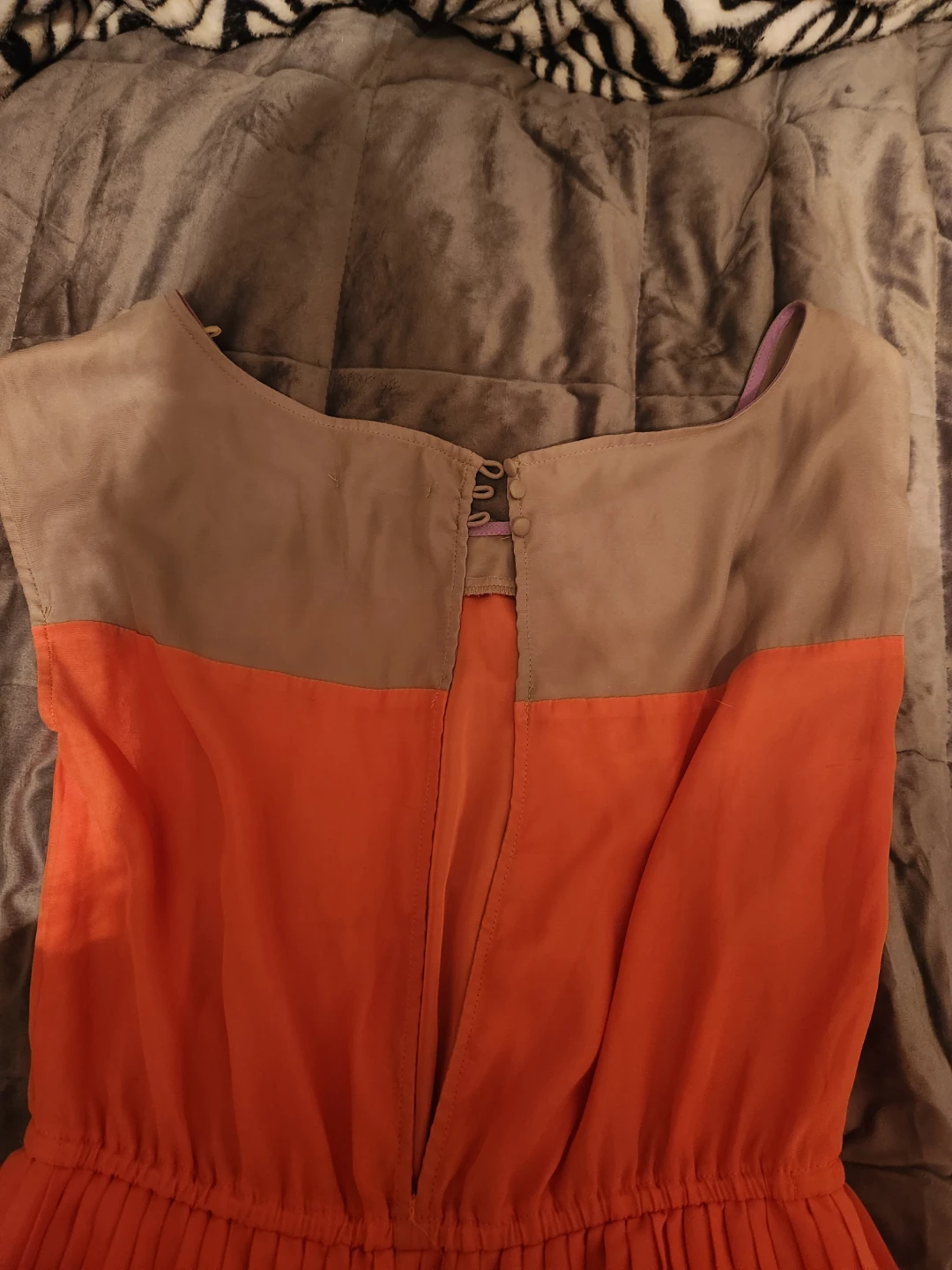 Pleated colour-block dress - photo 2