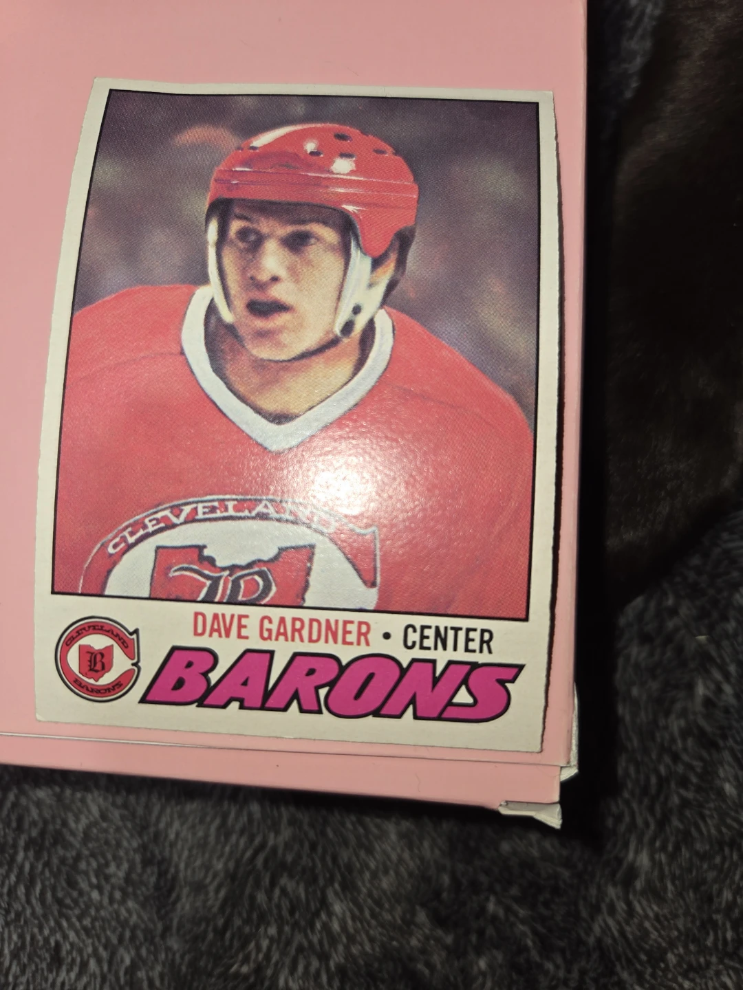 Dave Gardner 1977 Hockey Card with stats