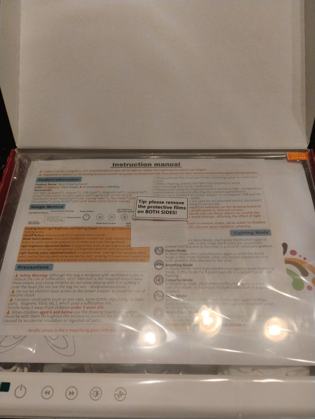 LED Drawing Board with Markers and Accessories - photo 4