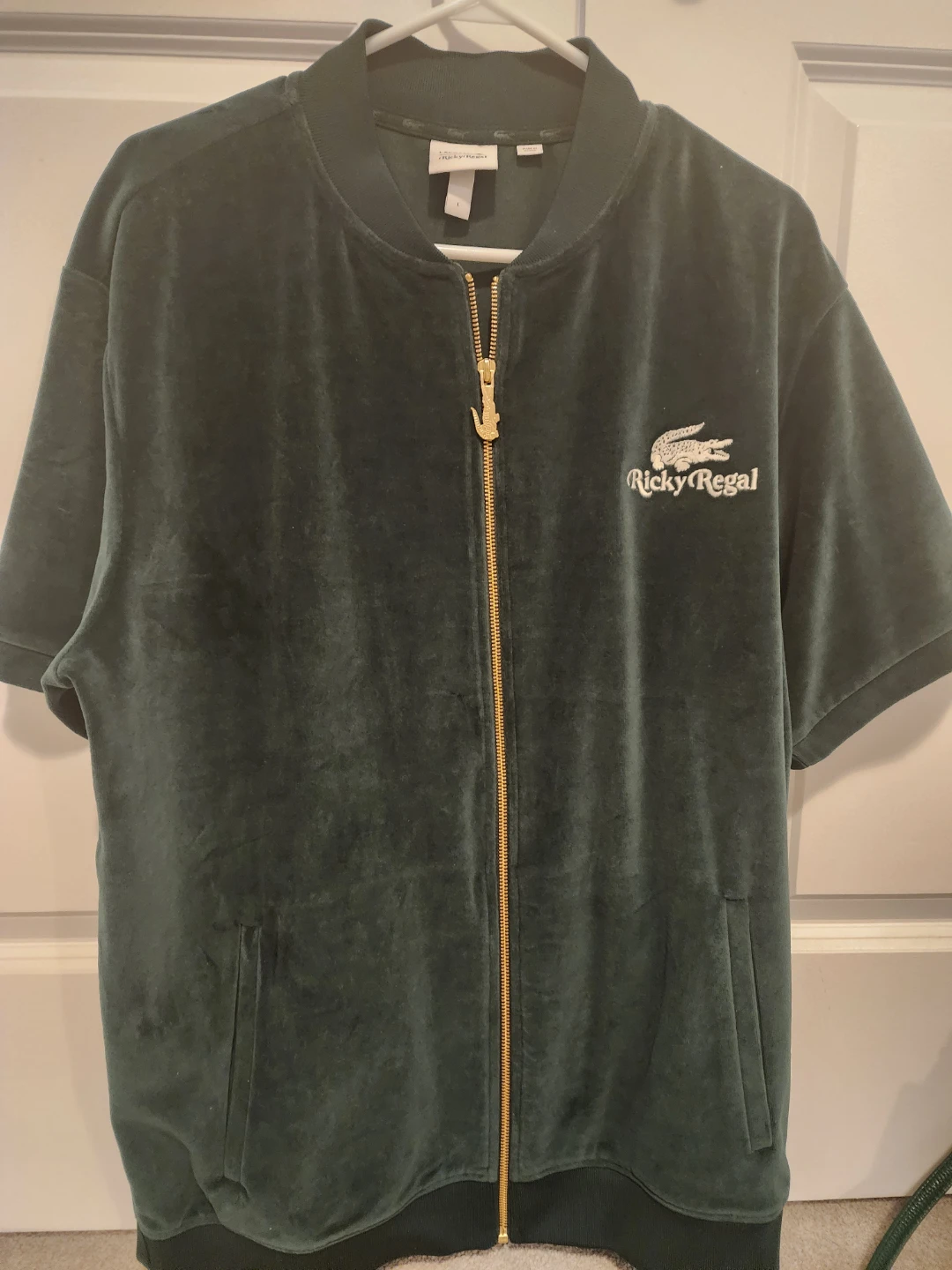 Ricky Regal x Lacoste Velour Bomber Jacket