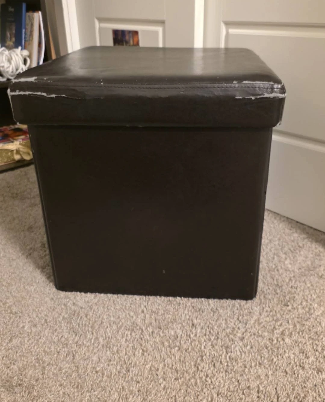 FREE Dark Brown Storage Ottoman - photo 2