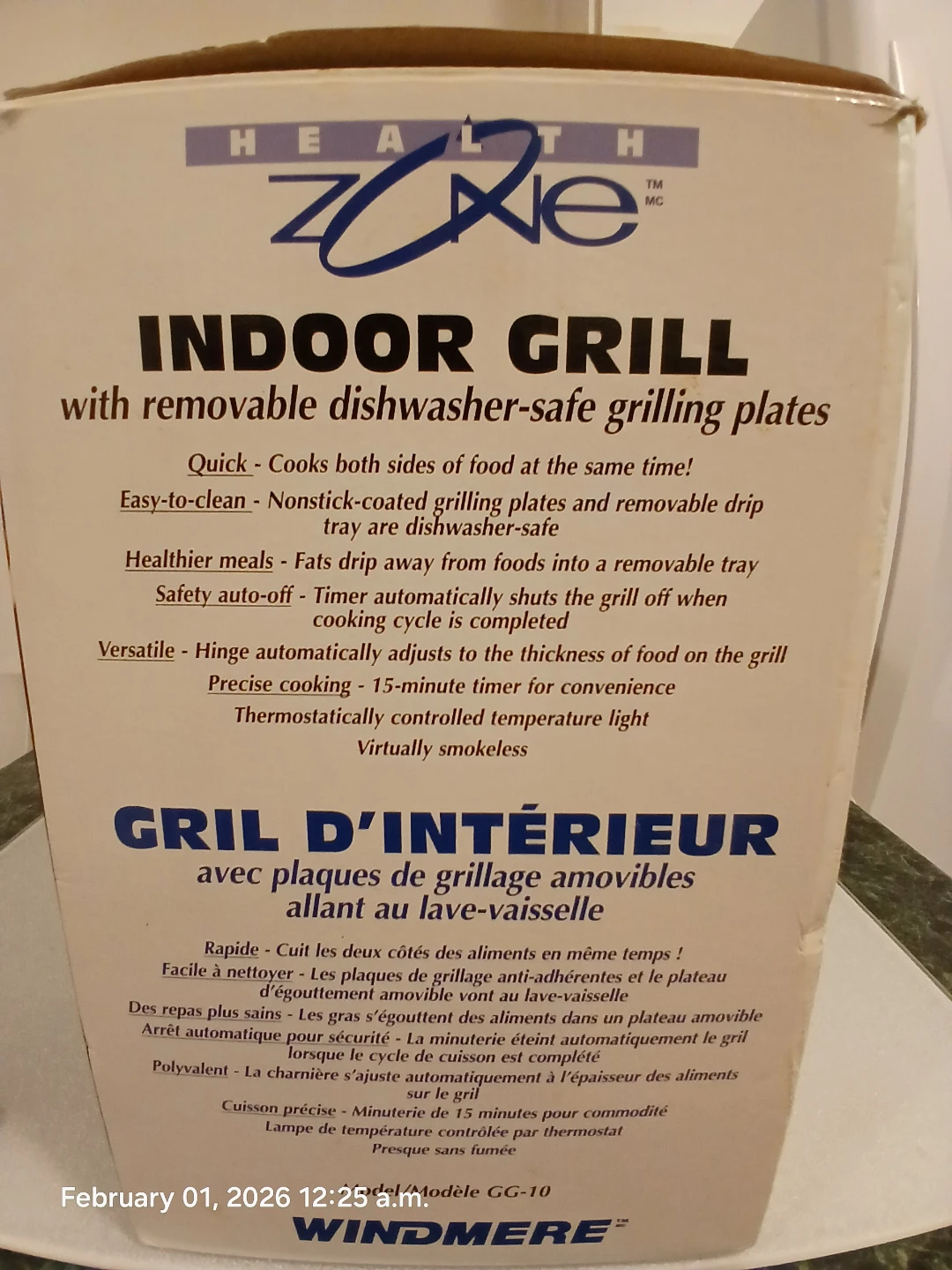 BNIB- Healthy Zone Indoor Grill. Giftable. Camping. Cottage - photo 4