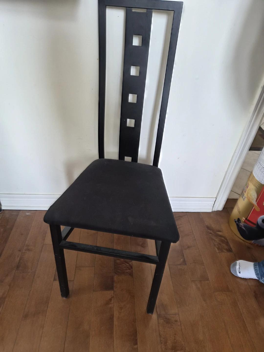 Set of 3 Black Dining Chairs - photo 2