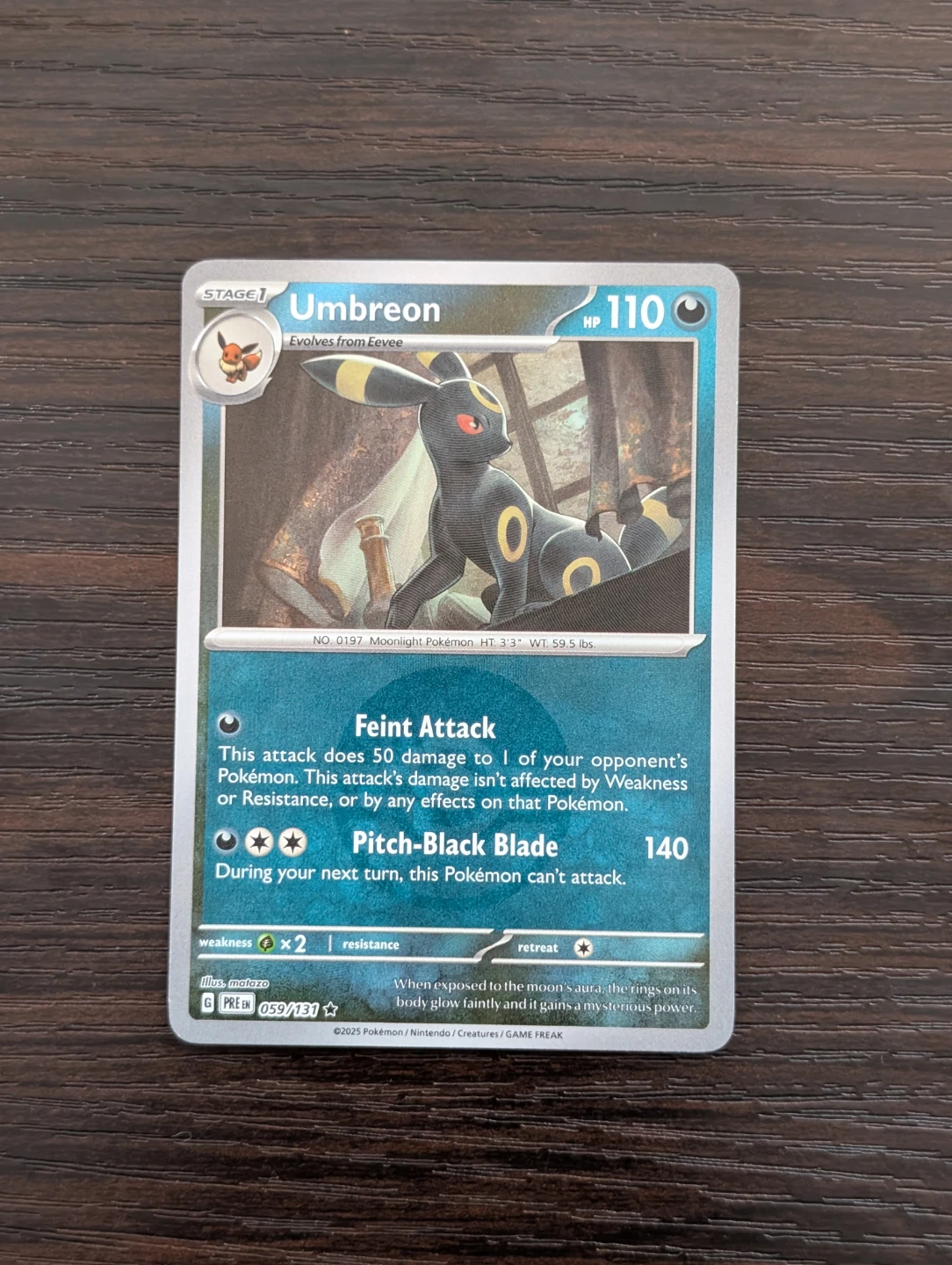 Pokemon TCG Umbreon Card 059/131 - Masterball