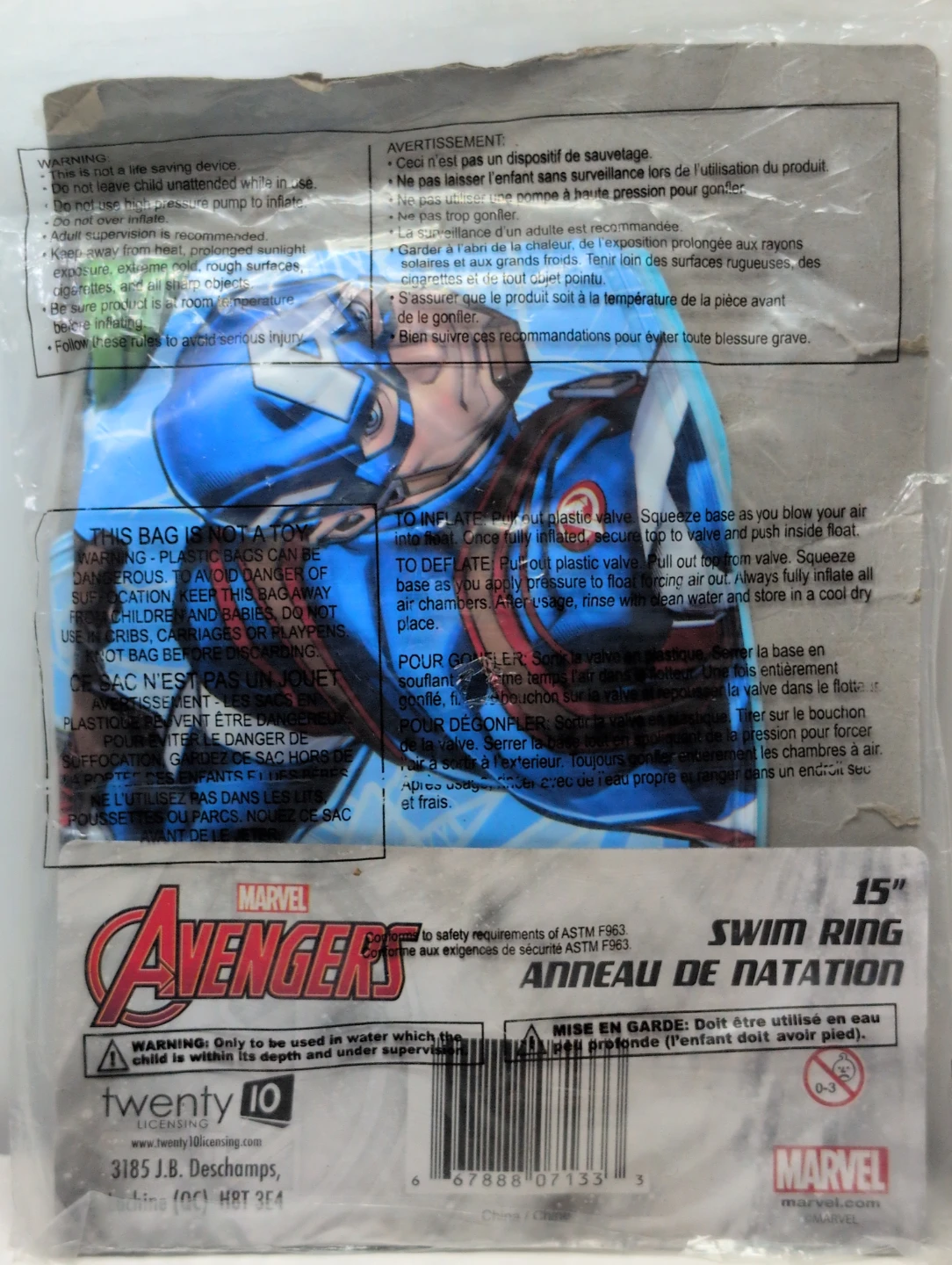 Marvel Avengers 15" Swim Ring - photo 3