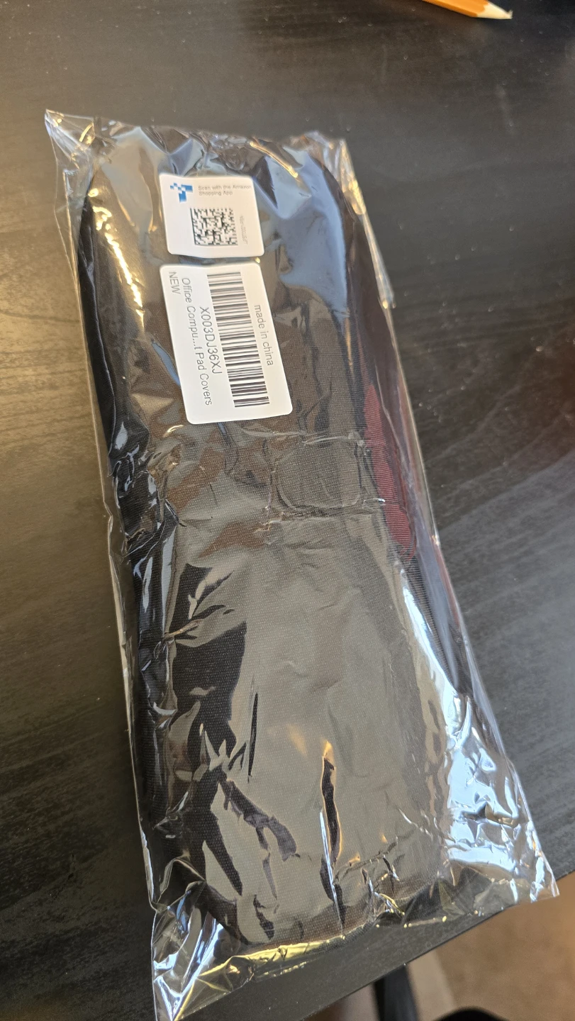 New Black Chair Armrest Covers
