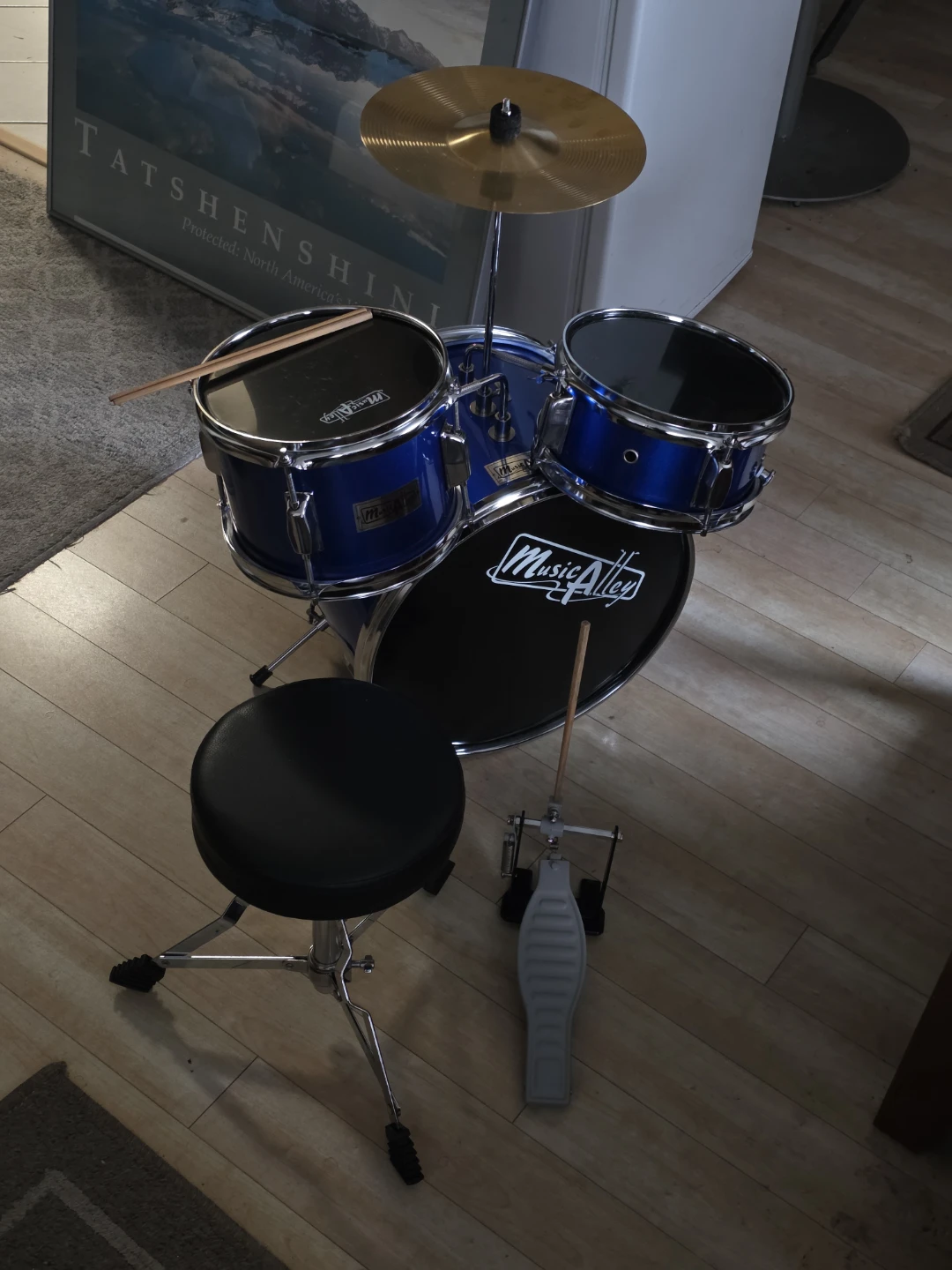 Special price: Music Alley Kids Drum Set - Blue