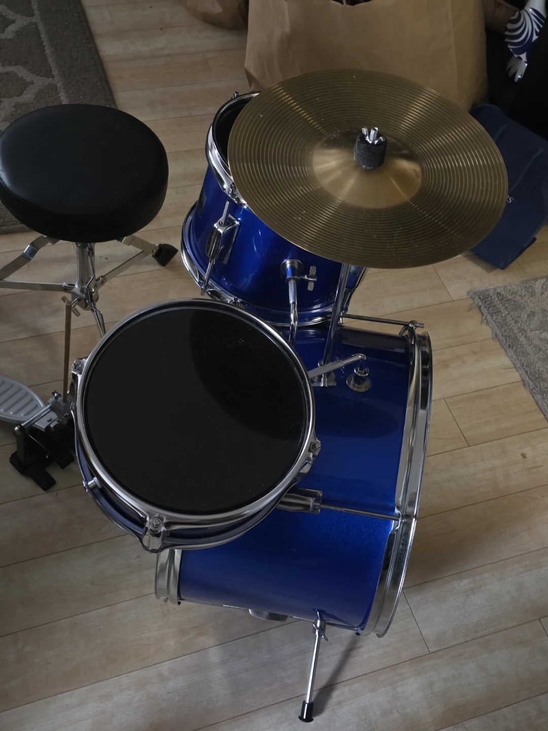 Special price: Music Alley Kids Drum Set - Blue - photo 3