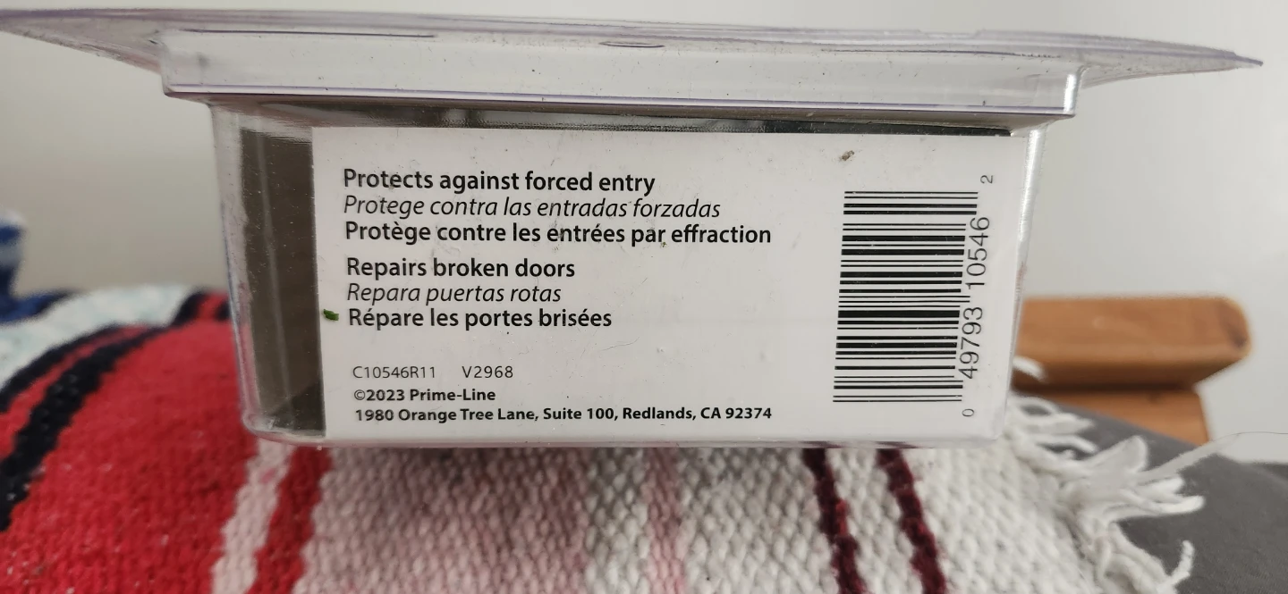 Prime-Line Door Lock & Door Reinforcer - photo 3
