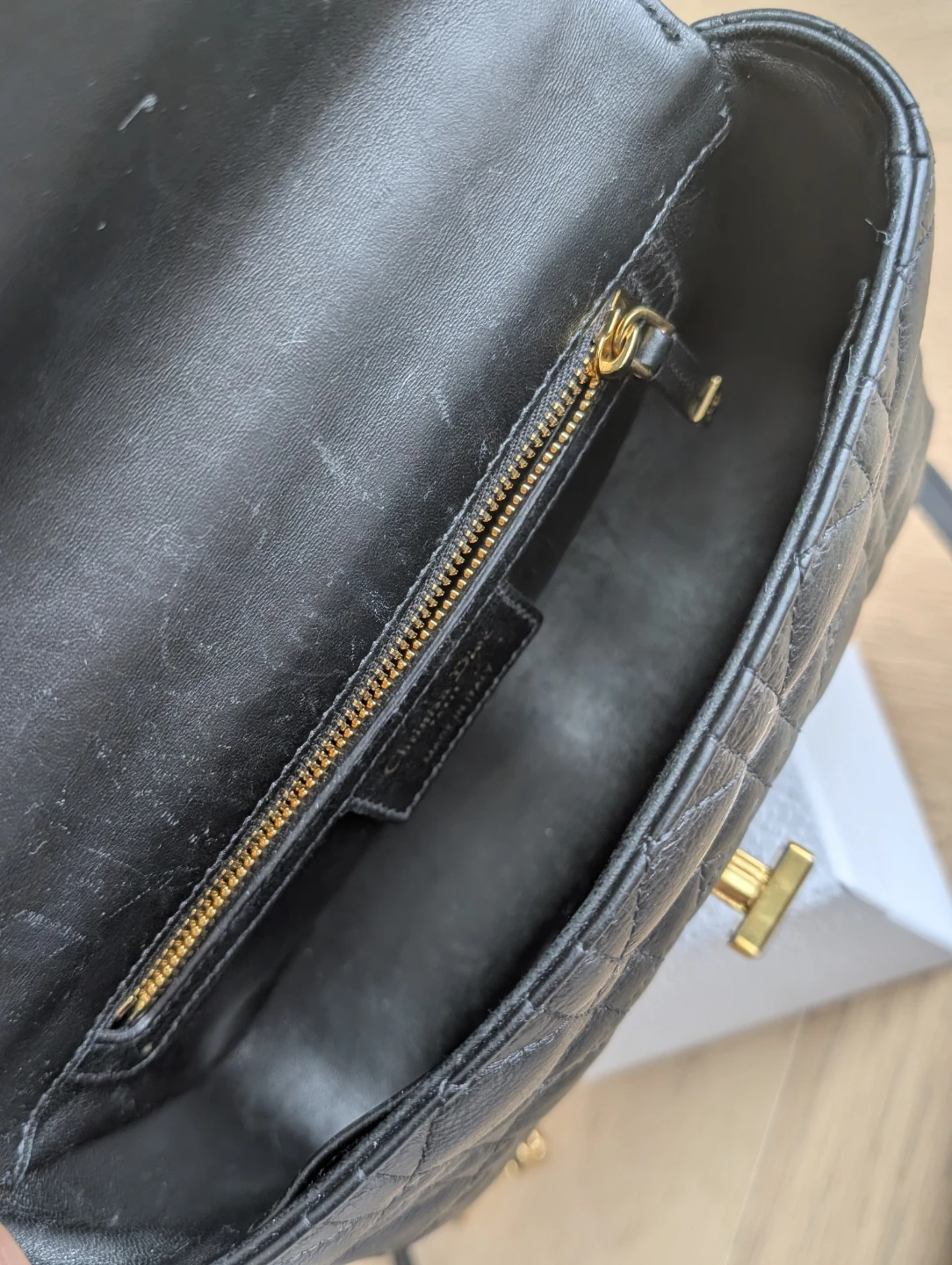 Black Dior Caro Bag -size small - photo 5