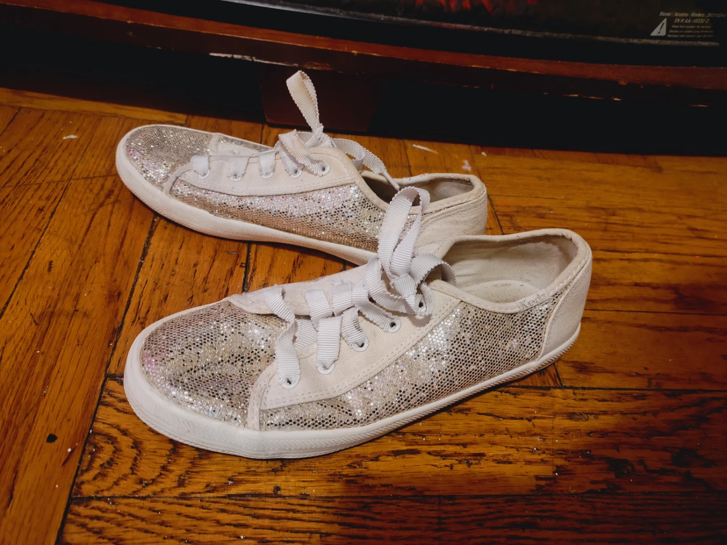 Keds for kids Glitter Canvas Sneakers size 3 - photo 2