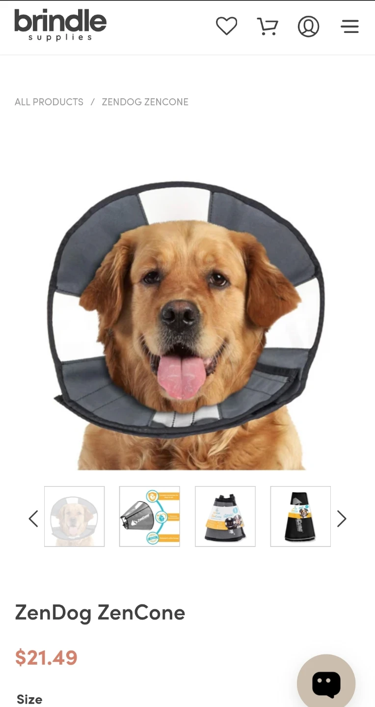 ZenDog ZenCone Soft Recovery Collar - Small