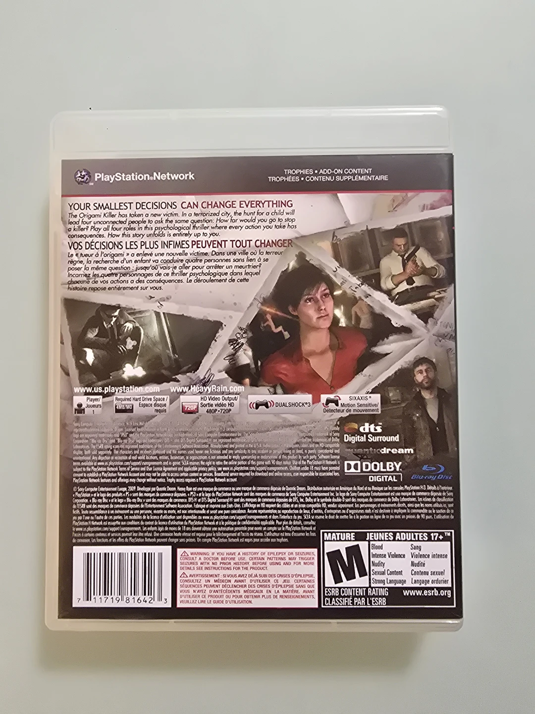 Heavy Rain PlayStation 3 PS3 Game - photo 2