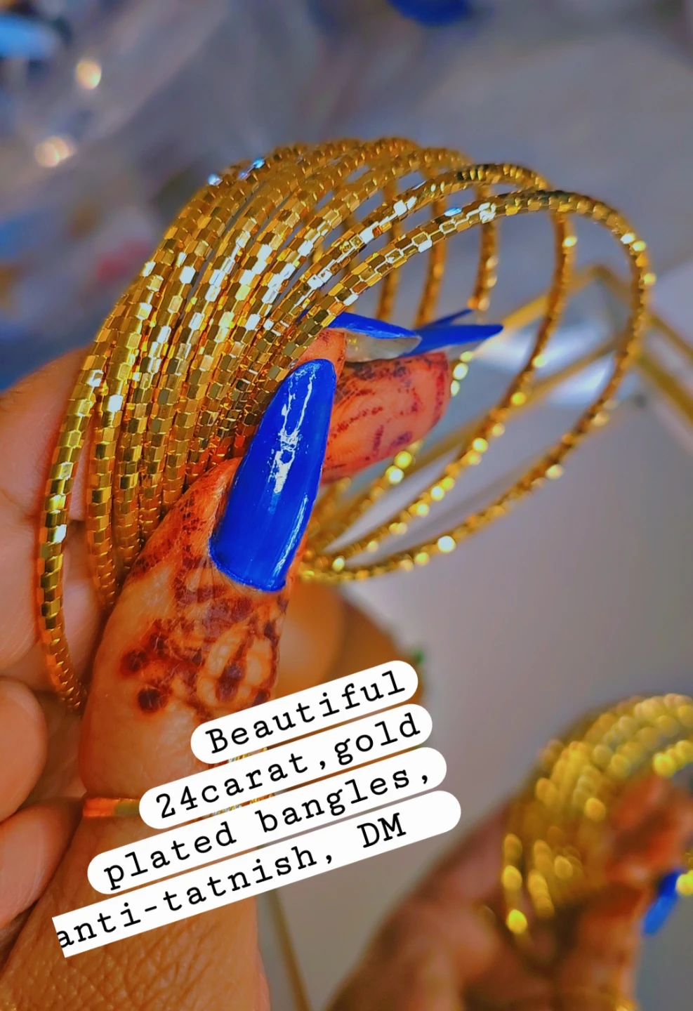 Beautiful 24 K gold plated bangles