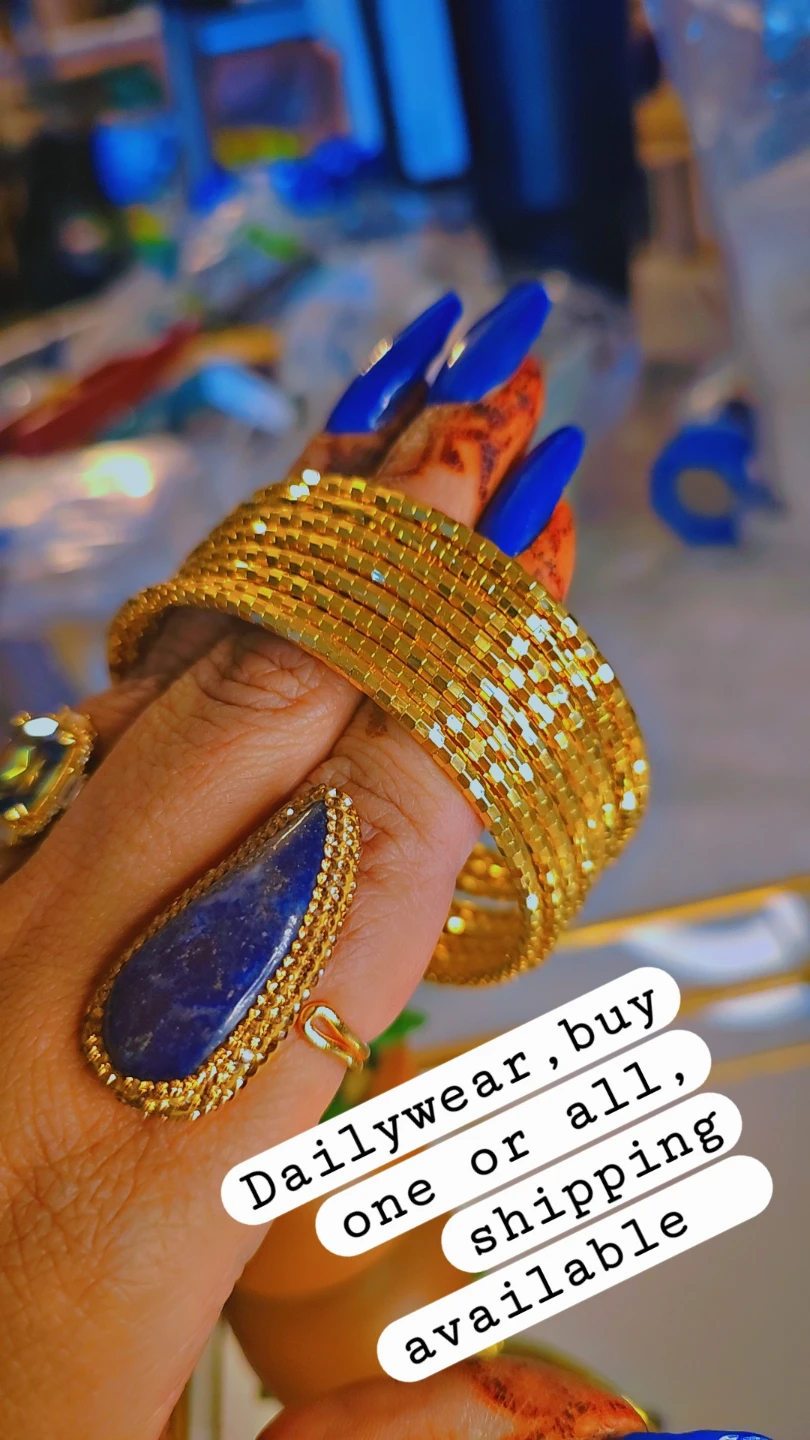 Beautiful 24 K gold plated bangles - photo 2