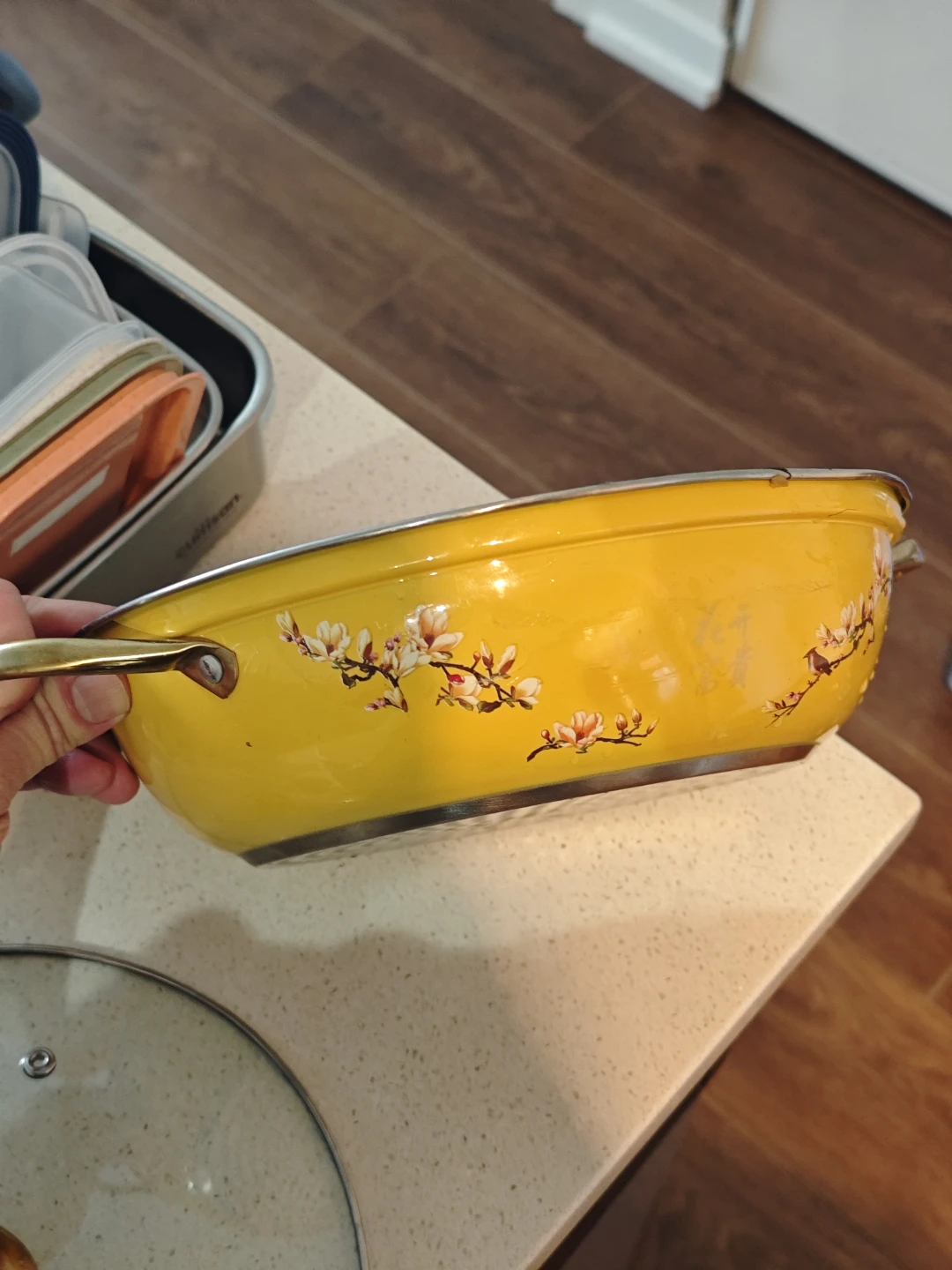 Yellow Pot with Lid - photo 3