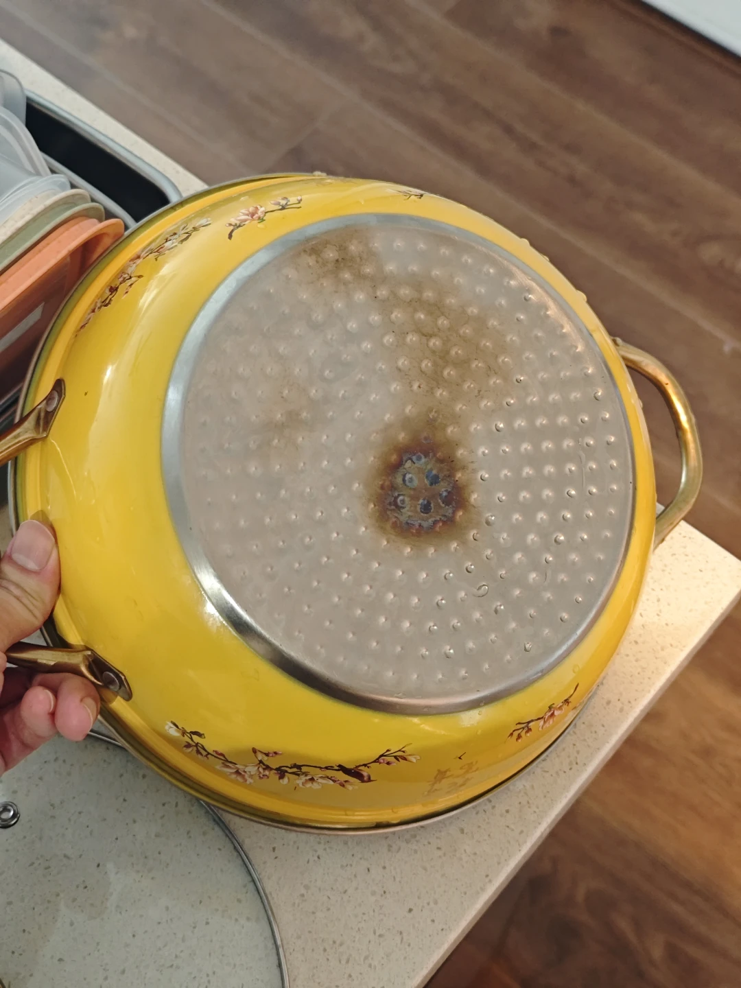 Yellow Pot with Lid - photo 4