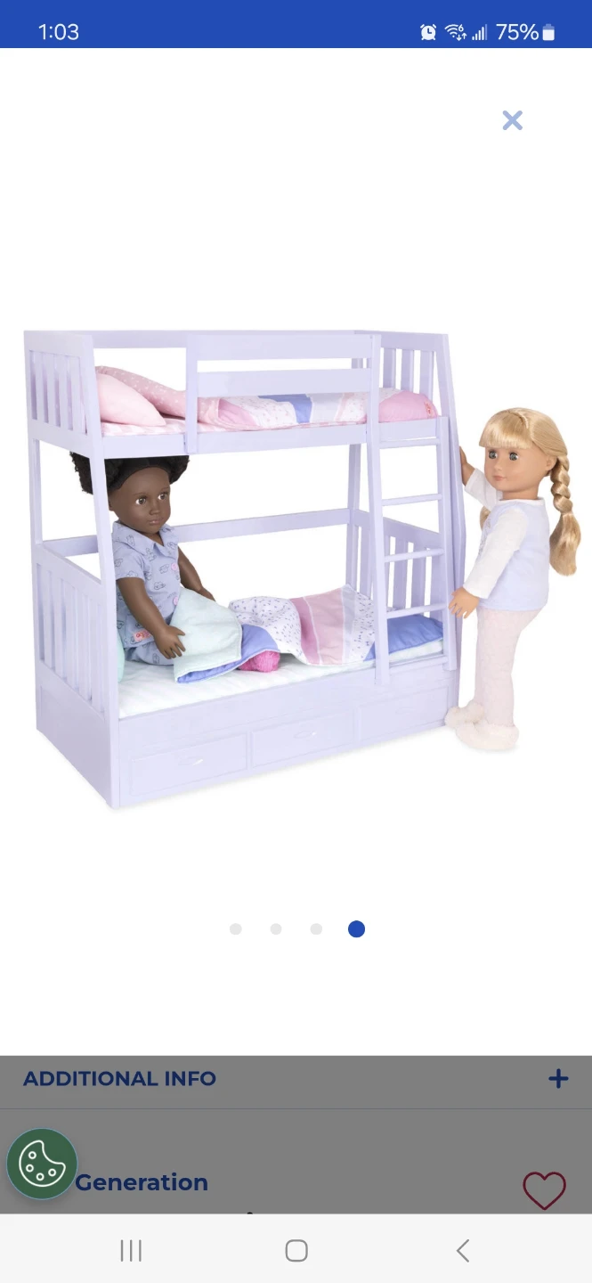Our Generation Bunk Bed with Bedding - photo 5