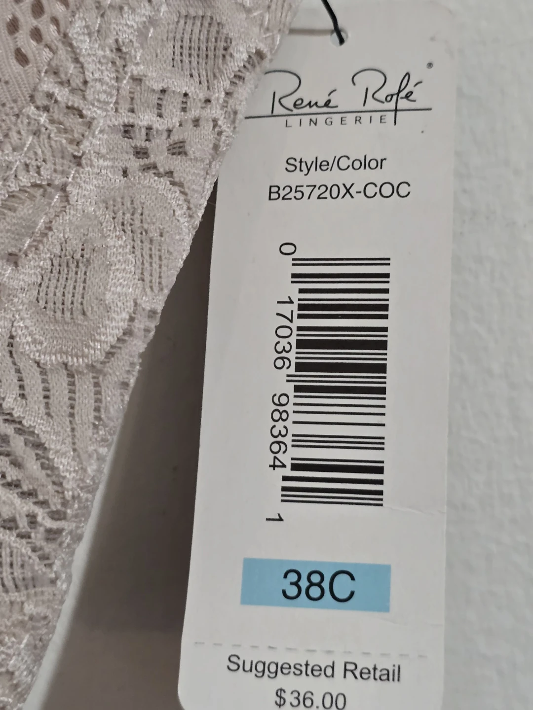 Rene Rofe Lingerie Lightly Padded Bra 38C - photo 5