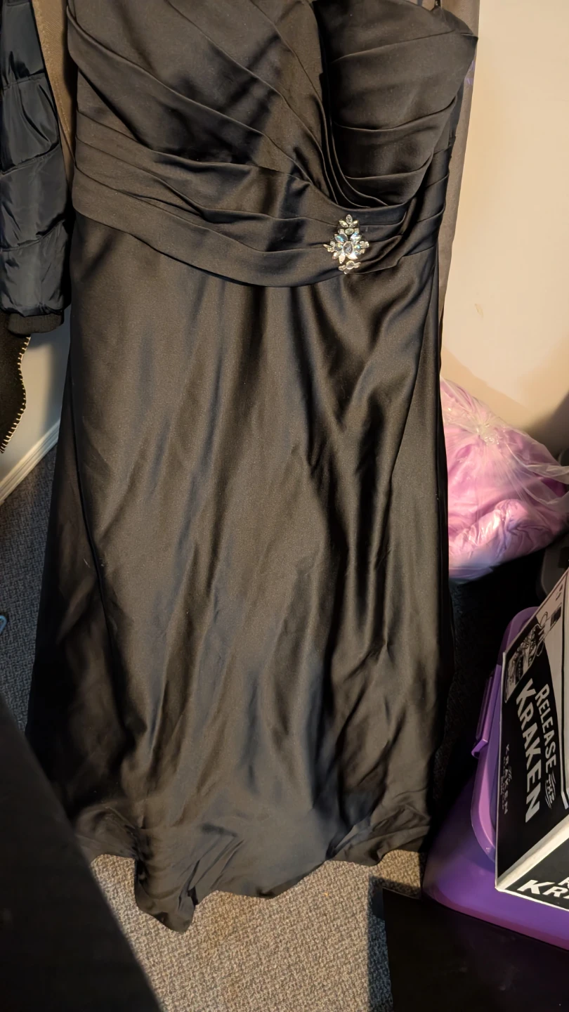 Alfred Angelo Black Strapless Formal Dress Size 22W