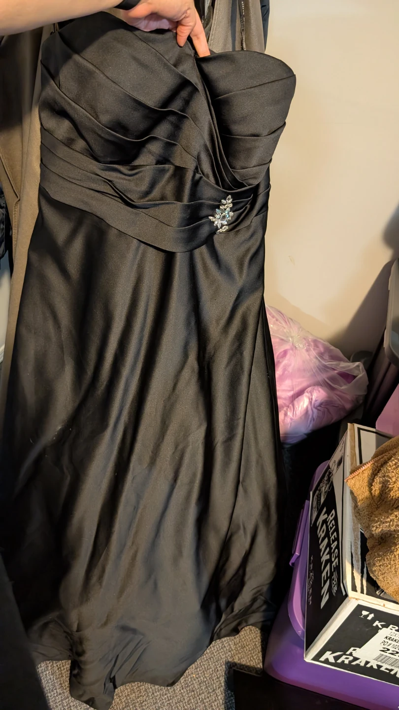 Alfred Angelo Black Strapless Formal Dress Size 22W - photo 2