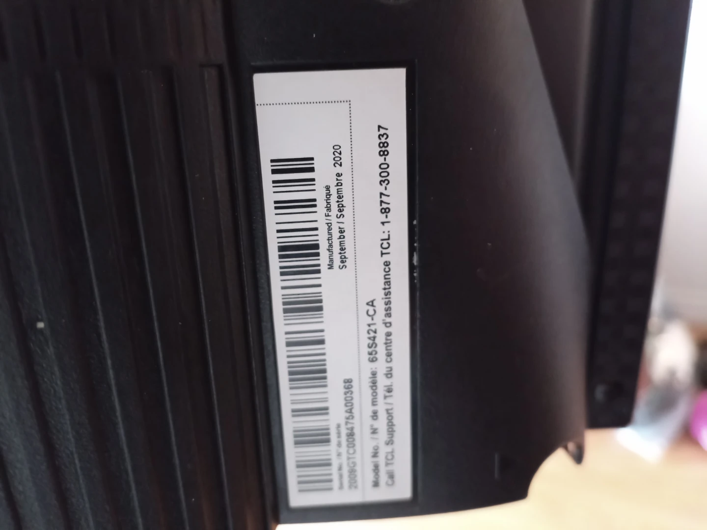 TLC 65 inch TV - photo 3