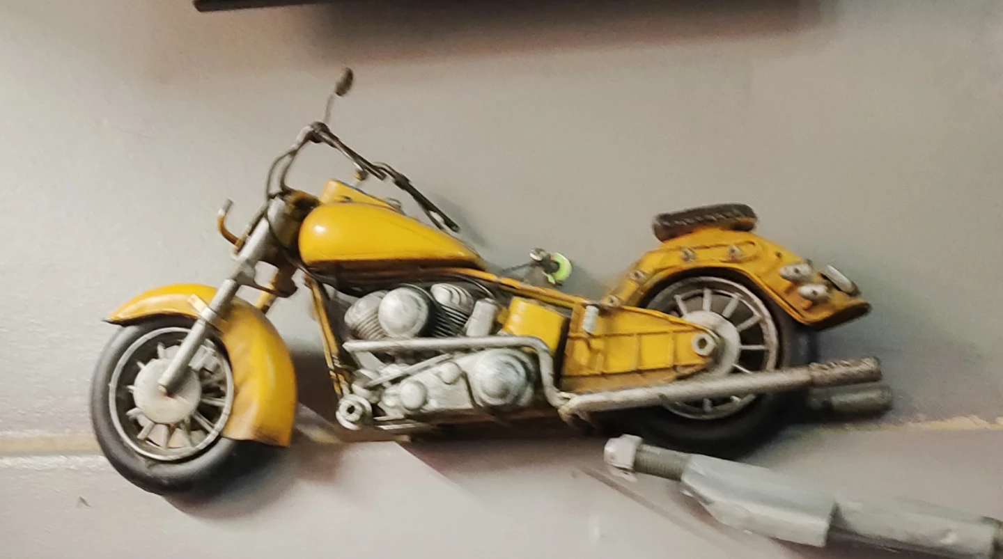 Yellow Motorcycle Model