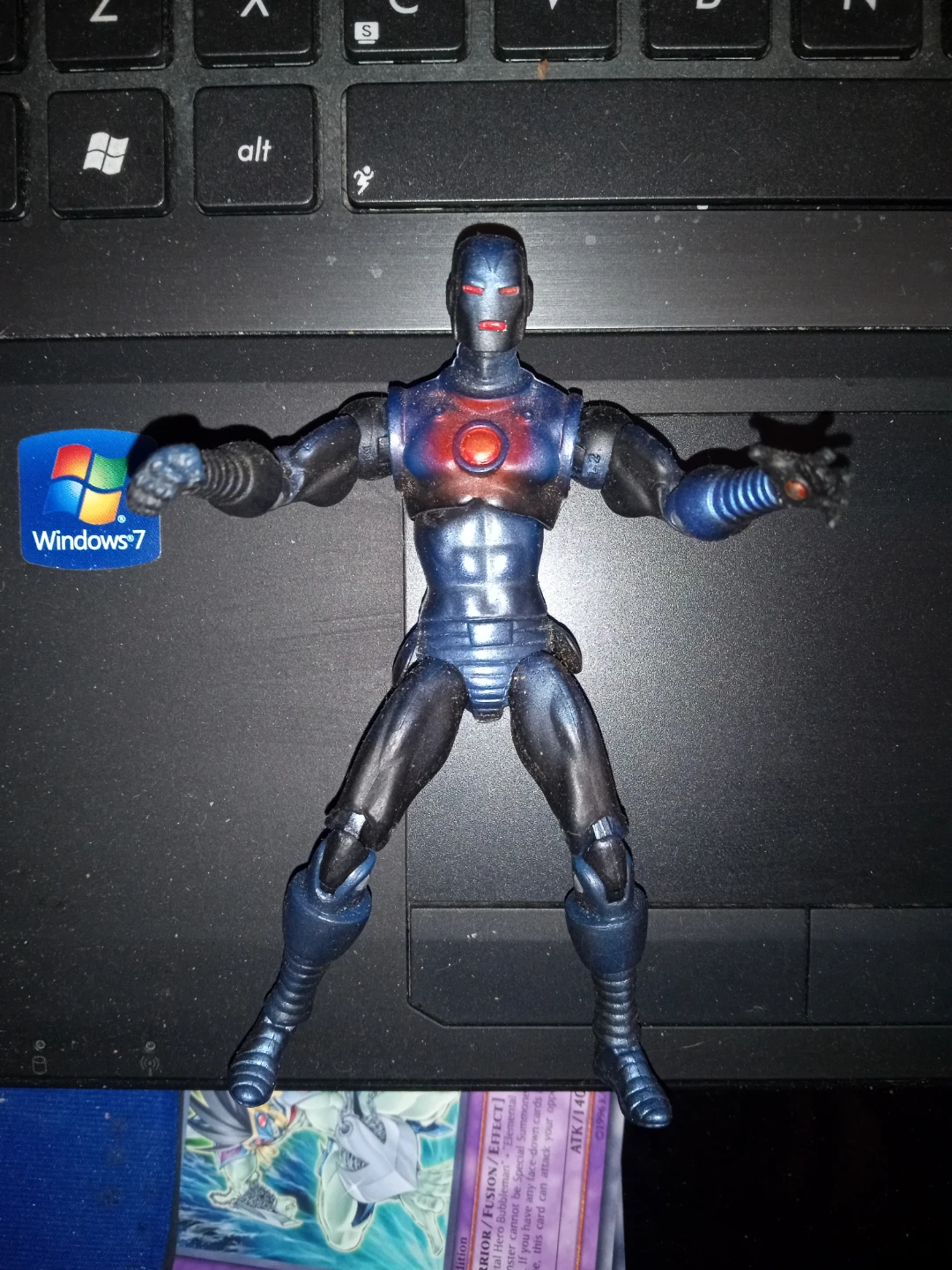 Super Rare Marvel Universe, Black Iron Man Action Figure - photo 2