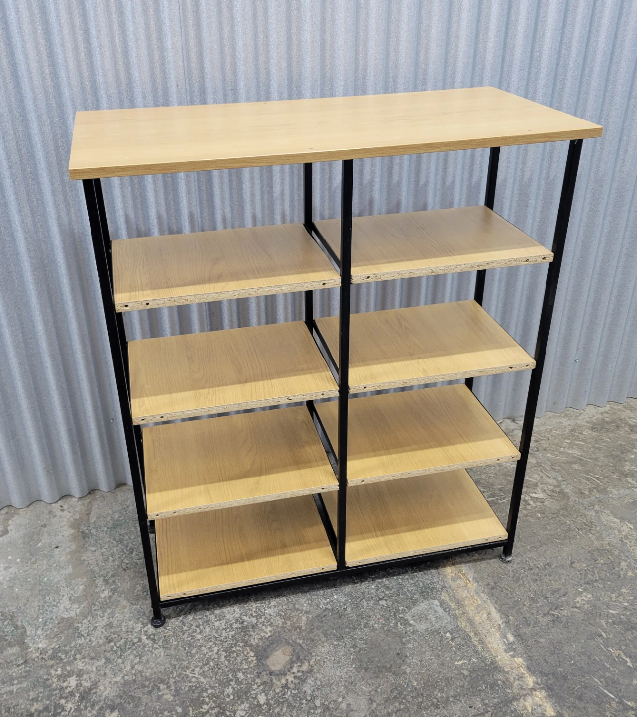 Light Wood 5-Shelf Bookcase