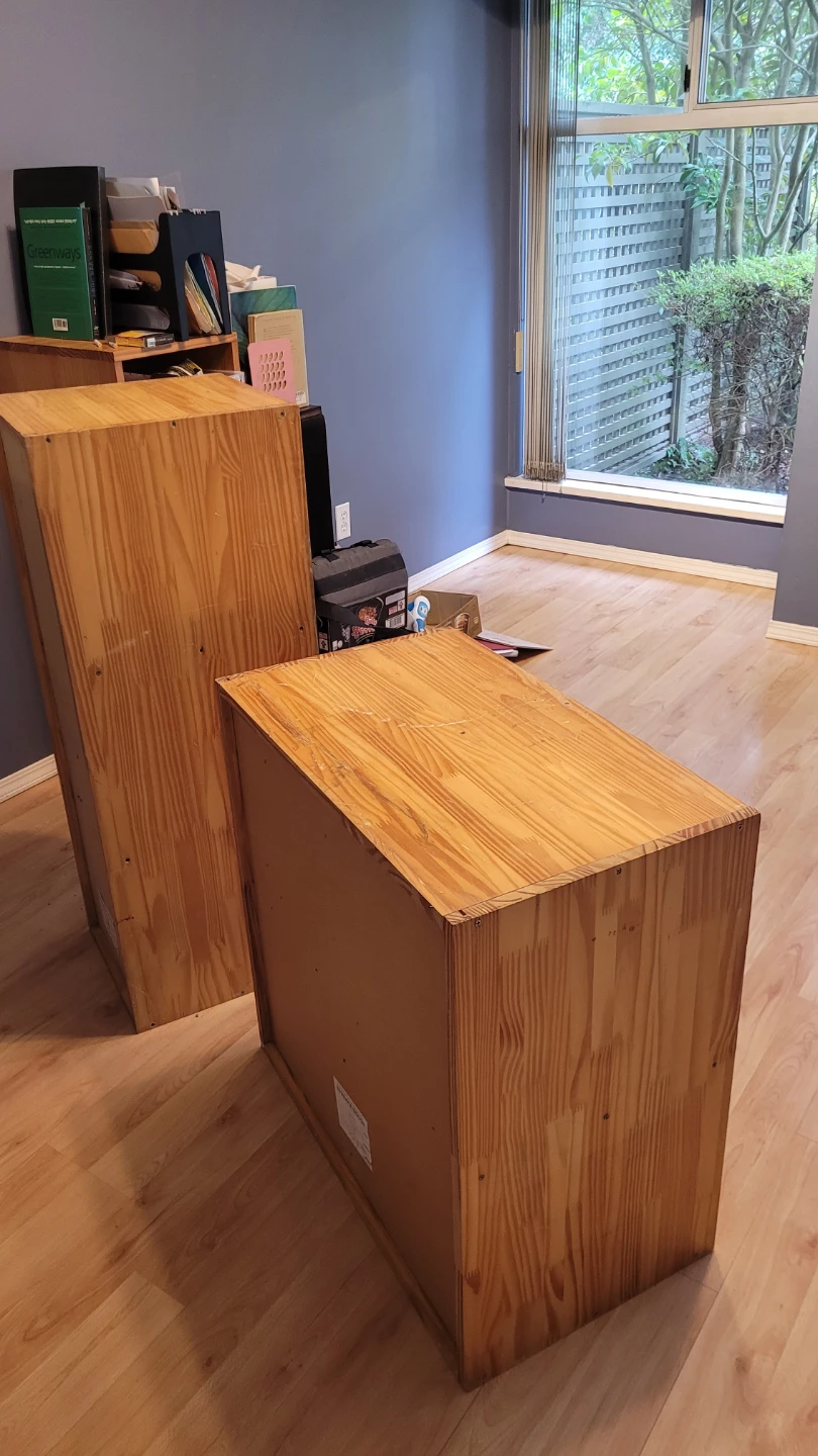 Wooden Cube Shelf and Tall Shelf Unit - photo 5