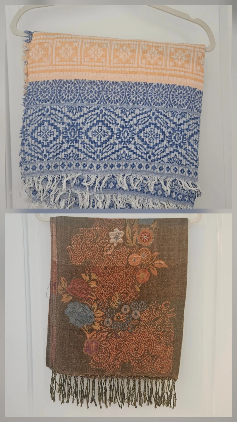 Patterned scarves $6 each in fantastic condition