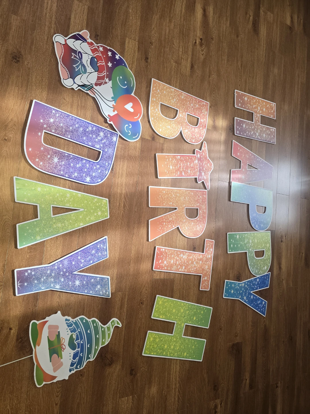 Happy Birthday Yard Sign Letters with Stakes - photo 2