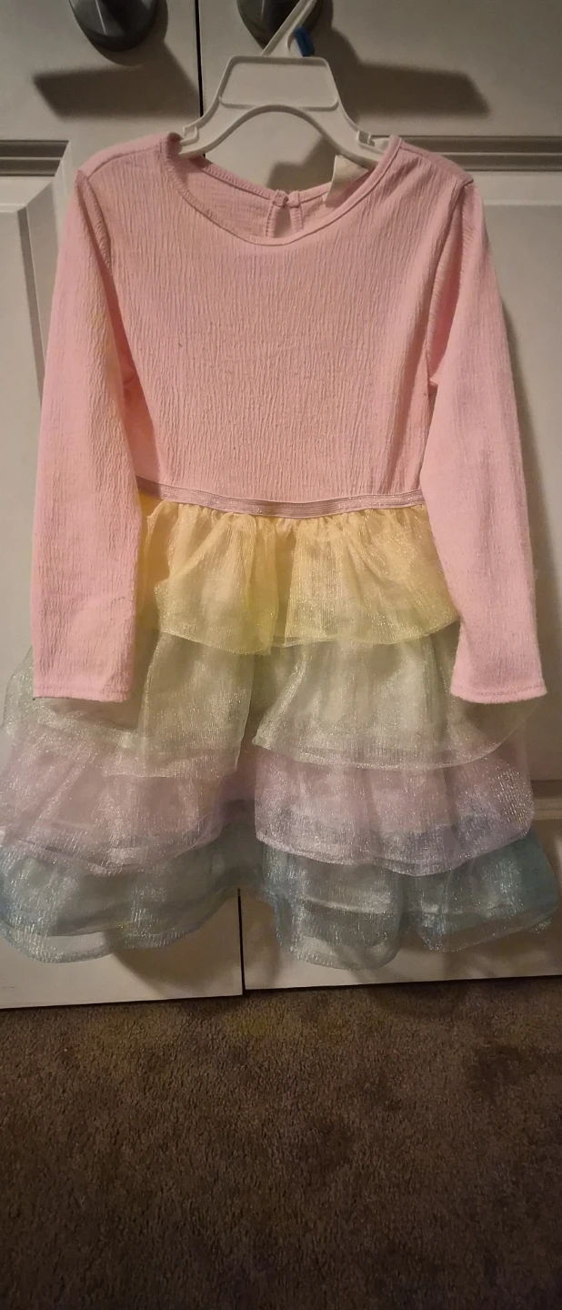 Girls' Velvet & Tulle Dress - photo 4