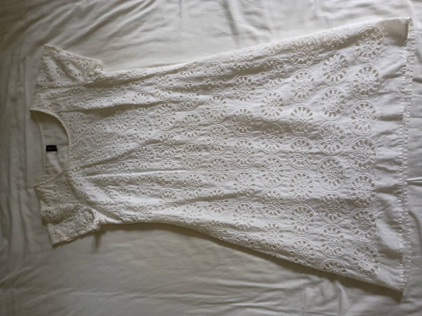 White beach cover dress