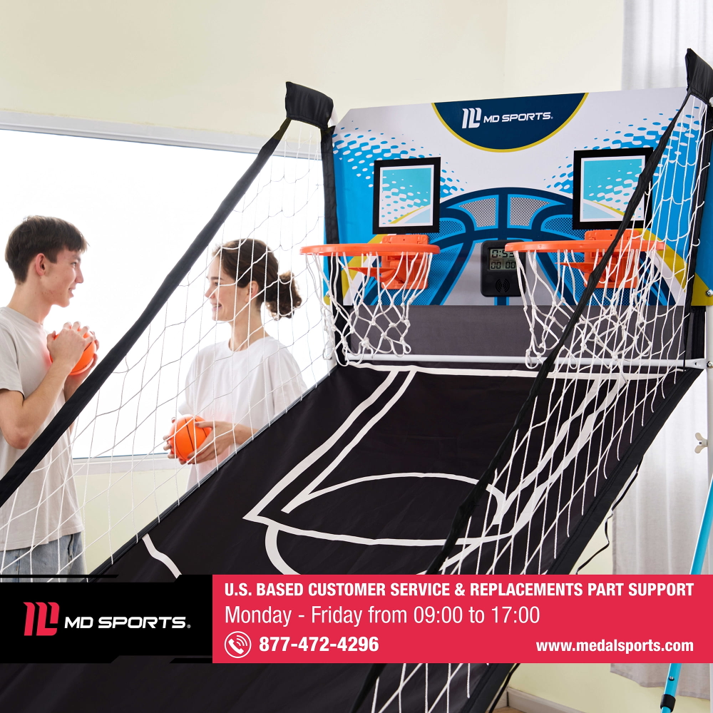 MD Sports EZ-Fold 2-Player Basketball Game