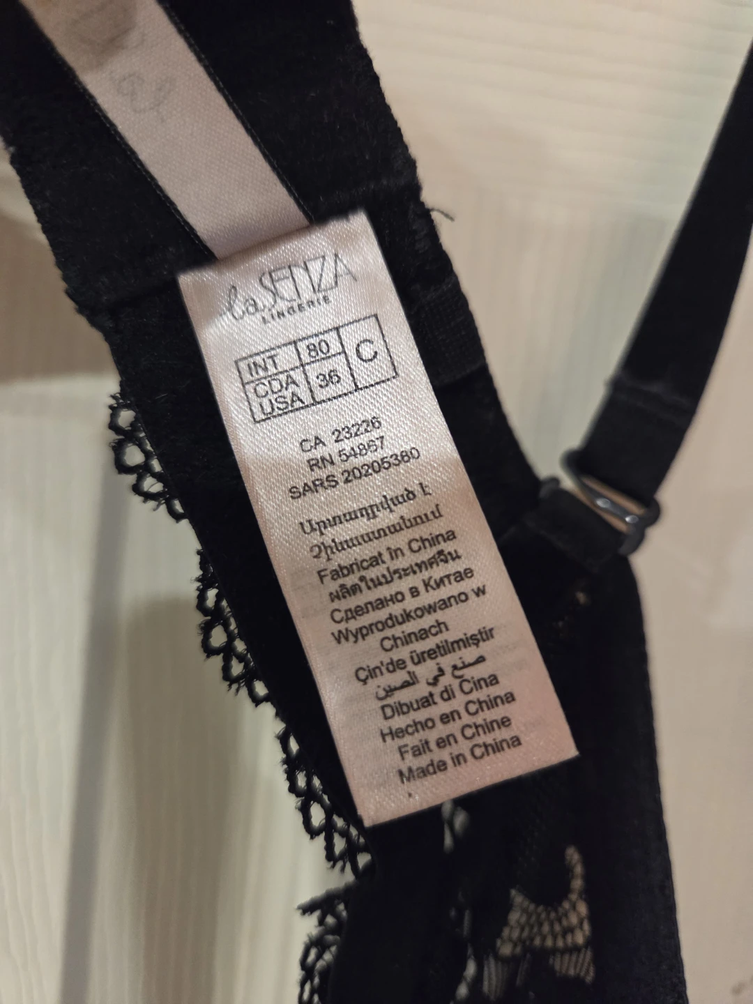 La Senza Black Lace Bra - USA 36C - photo 2