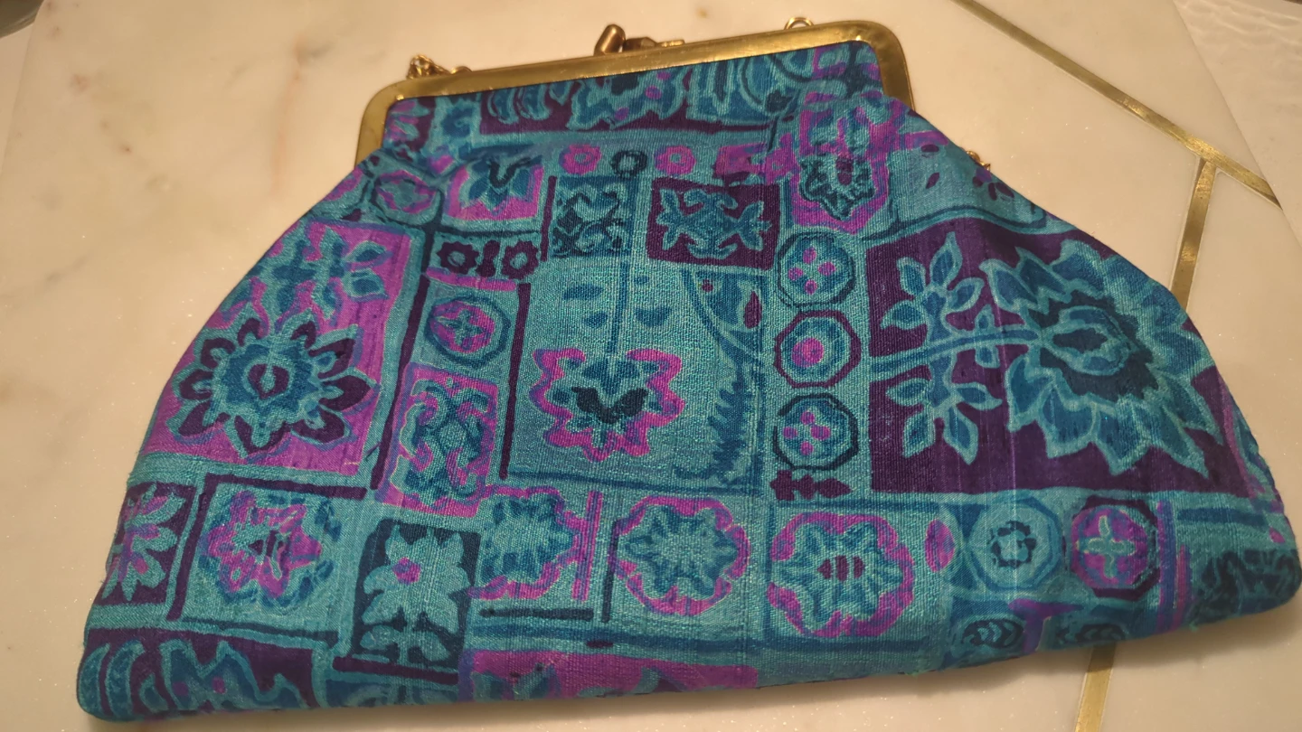 Vintage Bohemian Colourful Silk Handbag - photo 2