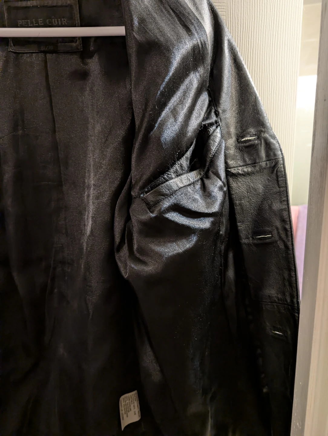 Pelle Cuir Black Leather Jacket - XL/TG - photo 4