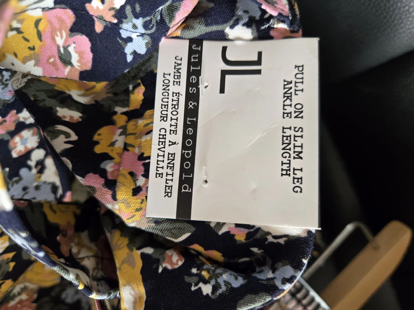 Jules & Leopold Floral Print Ankle Length Pants - Size L - photo 2
