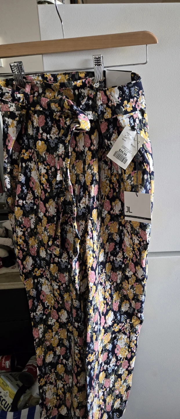 Jules & Leopold Floral Print Ankle Length Pants - Size L - photo 4