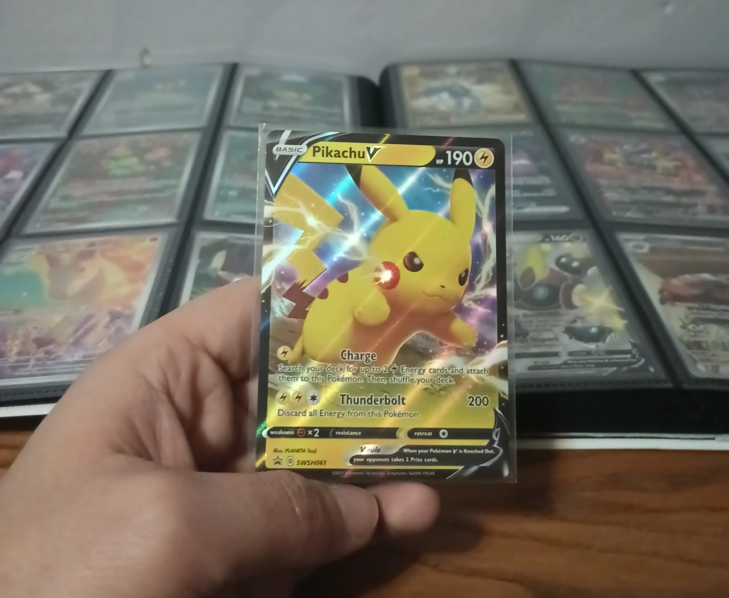 Pokemon TCG Pikachu V Card SWSH061 promo