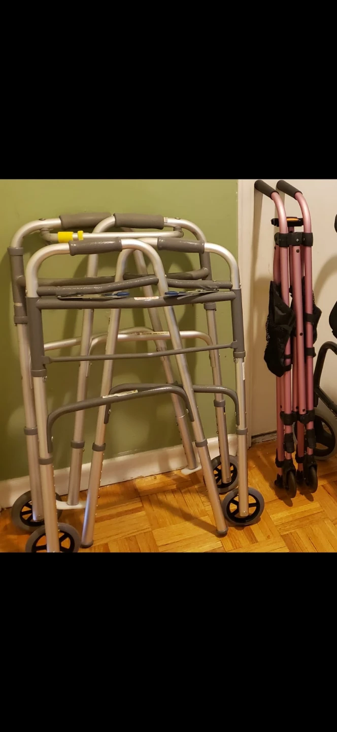 Folding Walker with Wheels/ two wheeled walkers