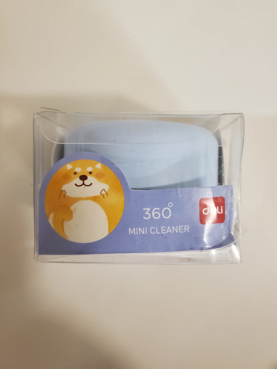 Deli Mini Desk Cleaner - Blue with Shiba Inu Design...New - photo 2