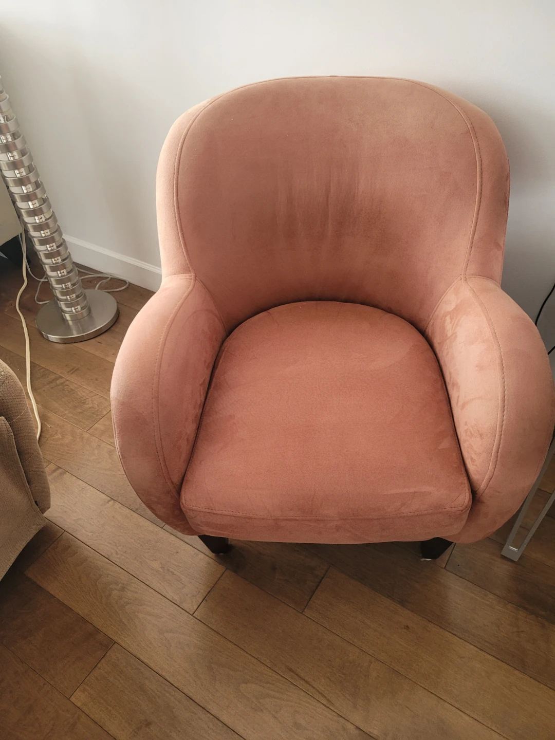 Pink SwedeUpholstered Accent Chair - photo 2