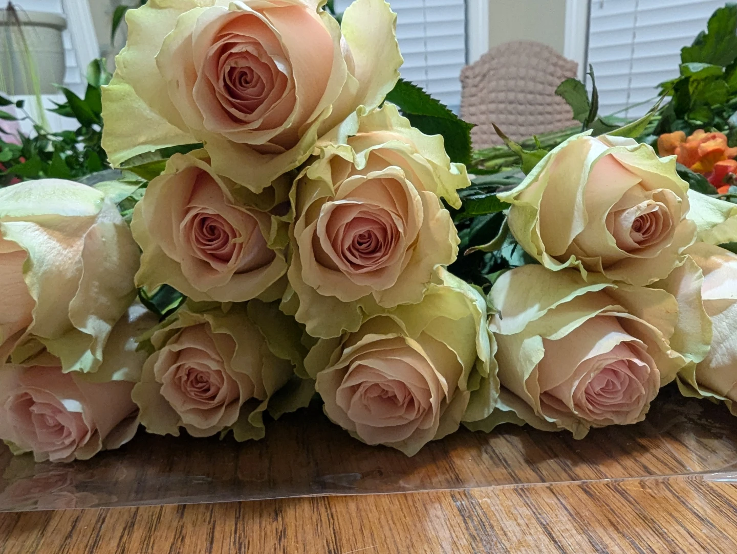 Red and White Rose Bouquet with Mixed Fillers - photo 2
