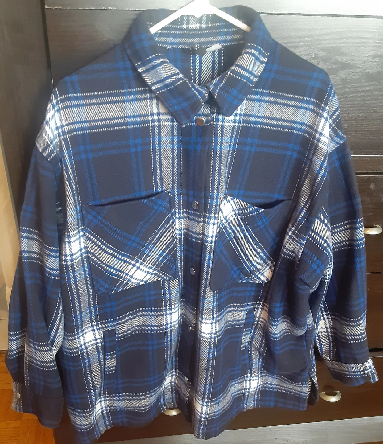 Divided Flannel Shirt Jacket
