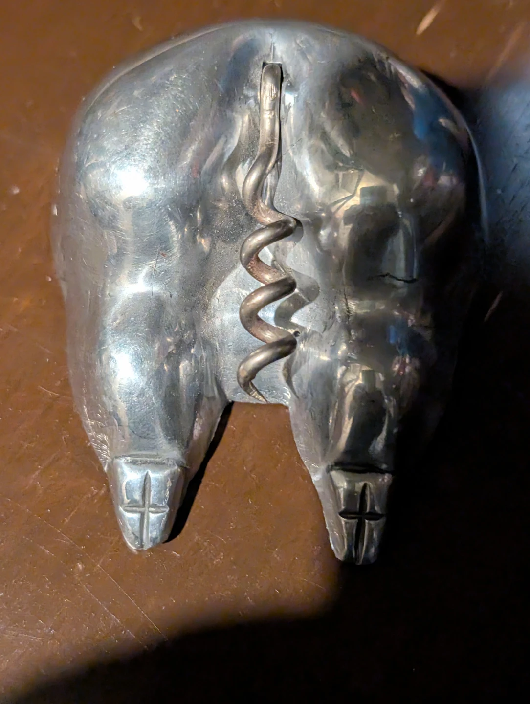 Colonial Crafts Metal Pig Corkscrew Bottle Opener - photo 2