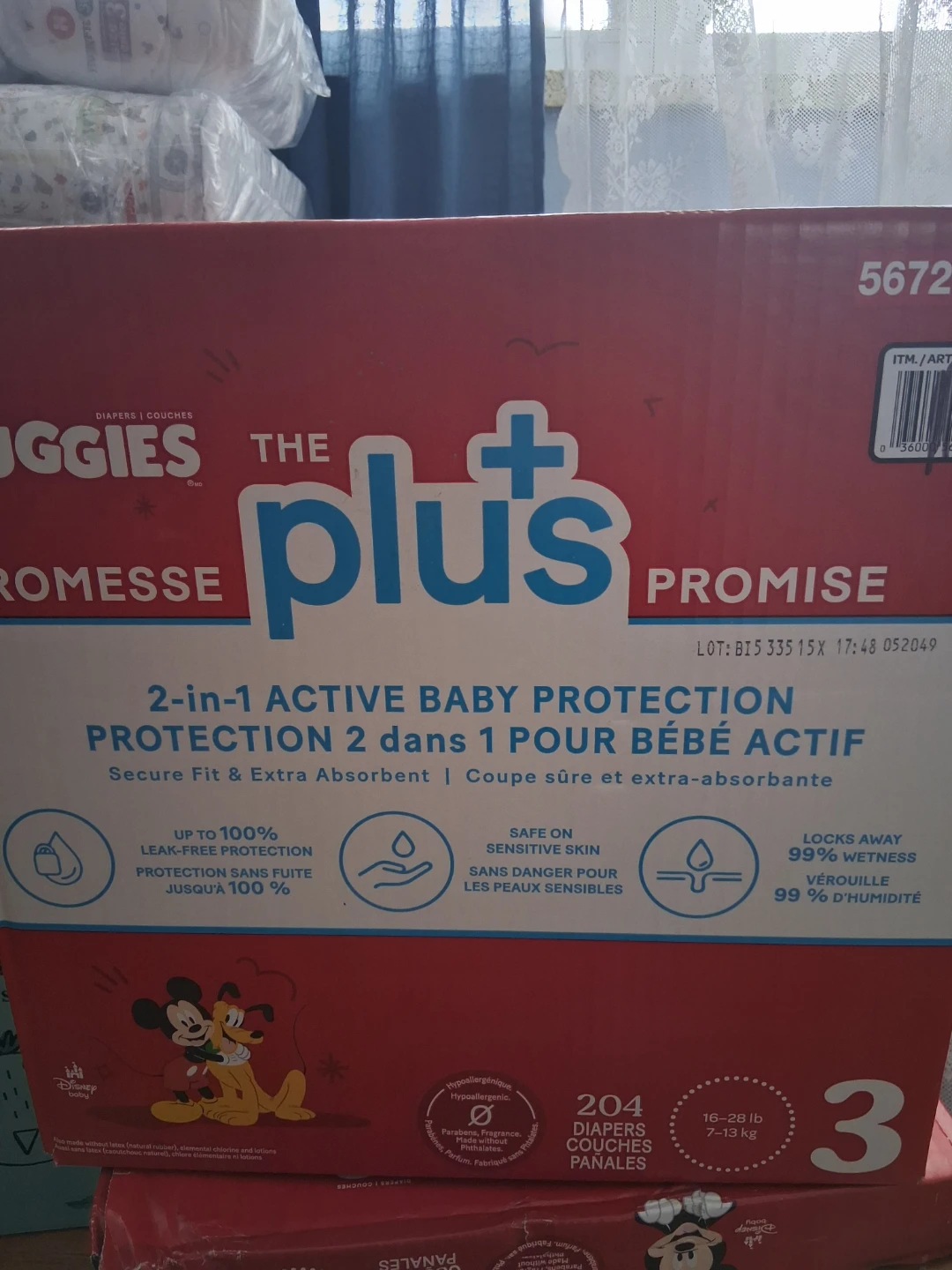 Huggies Plus Little Movers Diapers Size 3