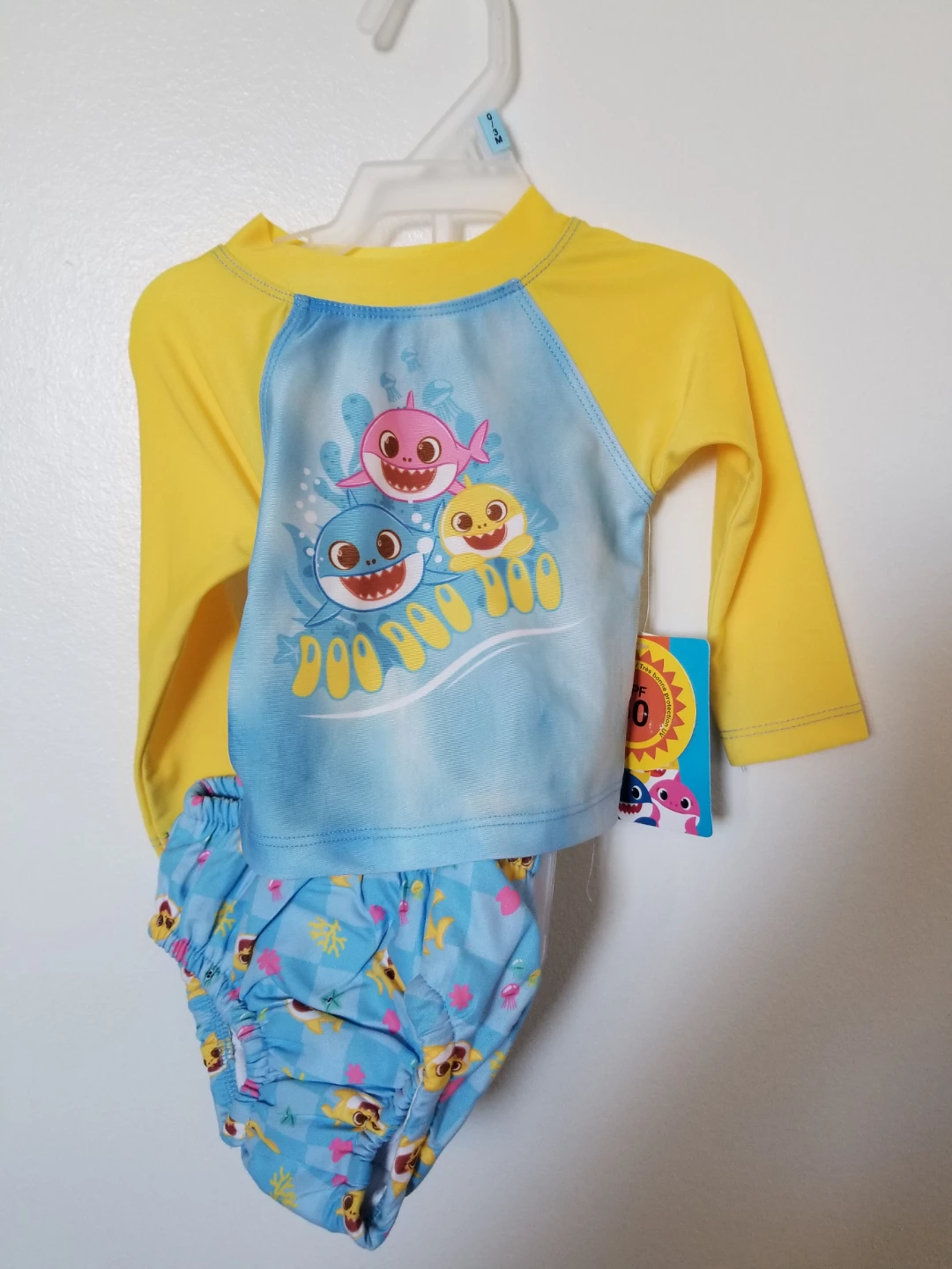 Baby Shark Rash Guard Swim Set