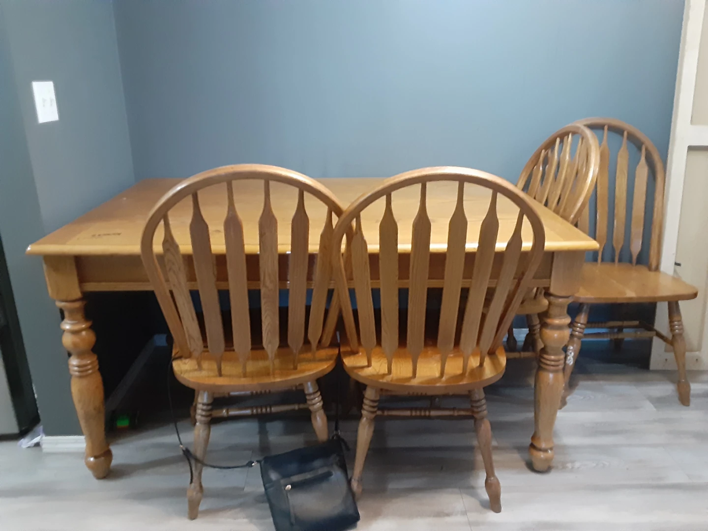 Oak Dining Table with 4 Chairs